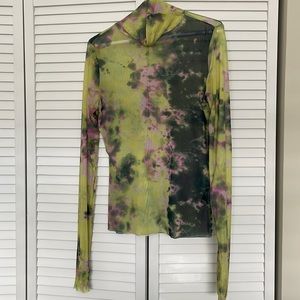 AFRM mesh sheer turtleneck